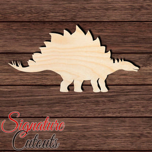 Dinosaur 037 - Stegosaurus Shape Cutout in Wood Craft Shapes & Bases Signature Cutouts