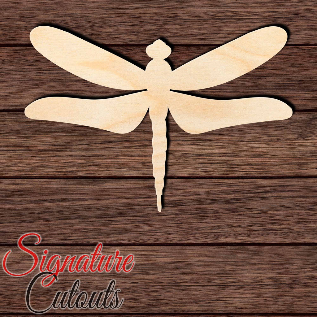 Dragonfly 003 Shape Cutout in Wood Craft Shapes & Bases Signature Cutouts