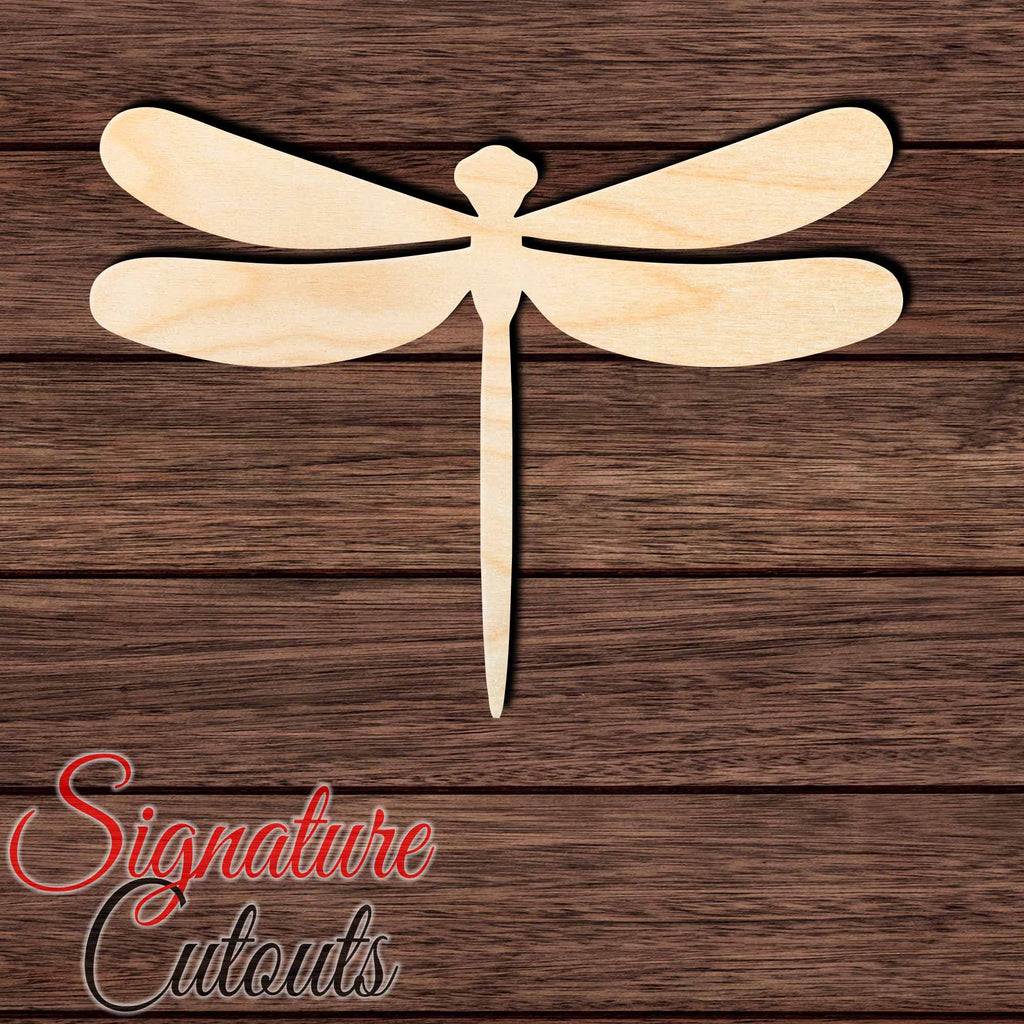 Dragonfly 004 Shape Cutout in Wood Craft Shapes & Bases Signature Cutouts