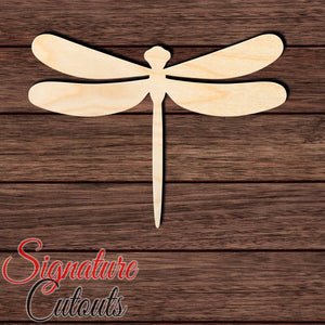 Dragonfly 004 Shape Cutout in Wood Craft Shapes & Bases Signature Cutouts