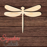 Dragonfly 004 Shape Cutout in Wood Craft Shapes & Bases Signature Cutouts