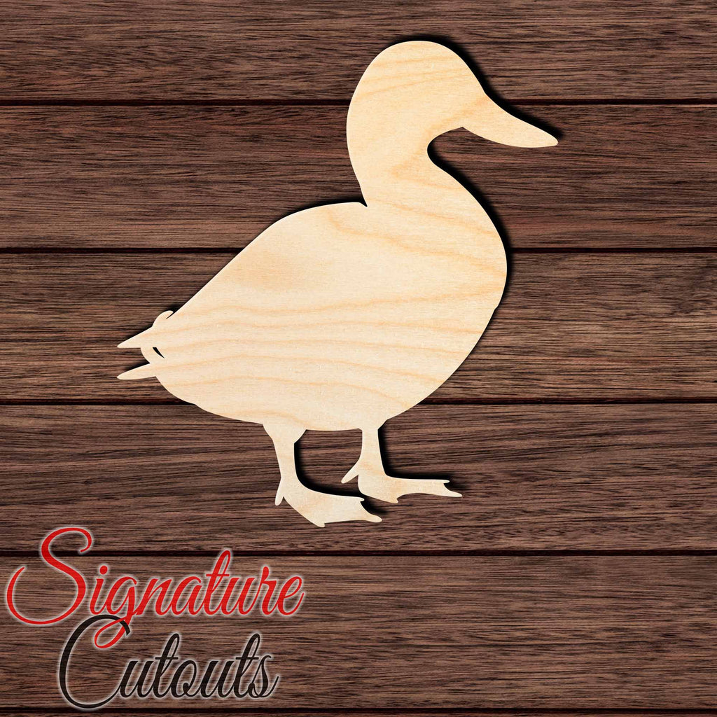 Duck 004 Shape Cutout in Wood Craft Shapes & Bases Signature Cutouts