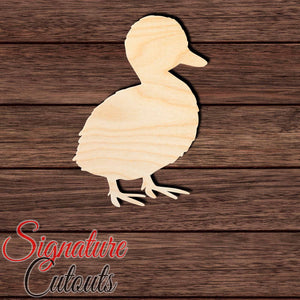 Duckling 001 Shape Cutout in Wood Craft Shapes & Bases Signature Cutouts