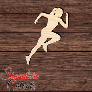 Female Runner 002 Shape Cutout in Wood Craft Shapes & Bases Signature Cutouts