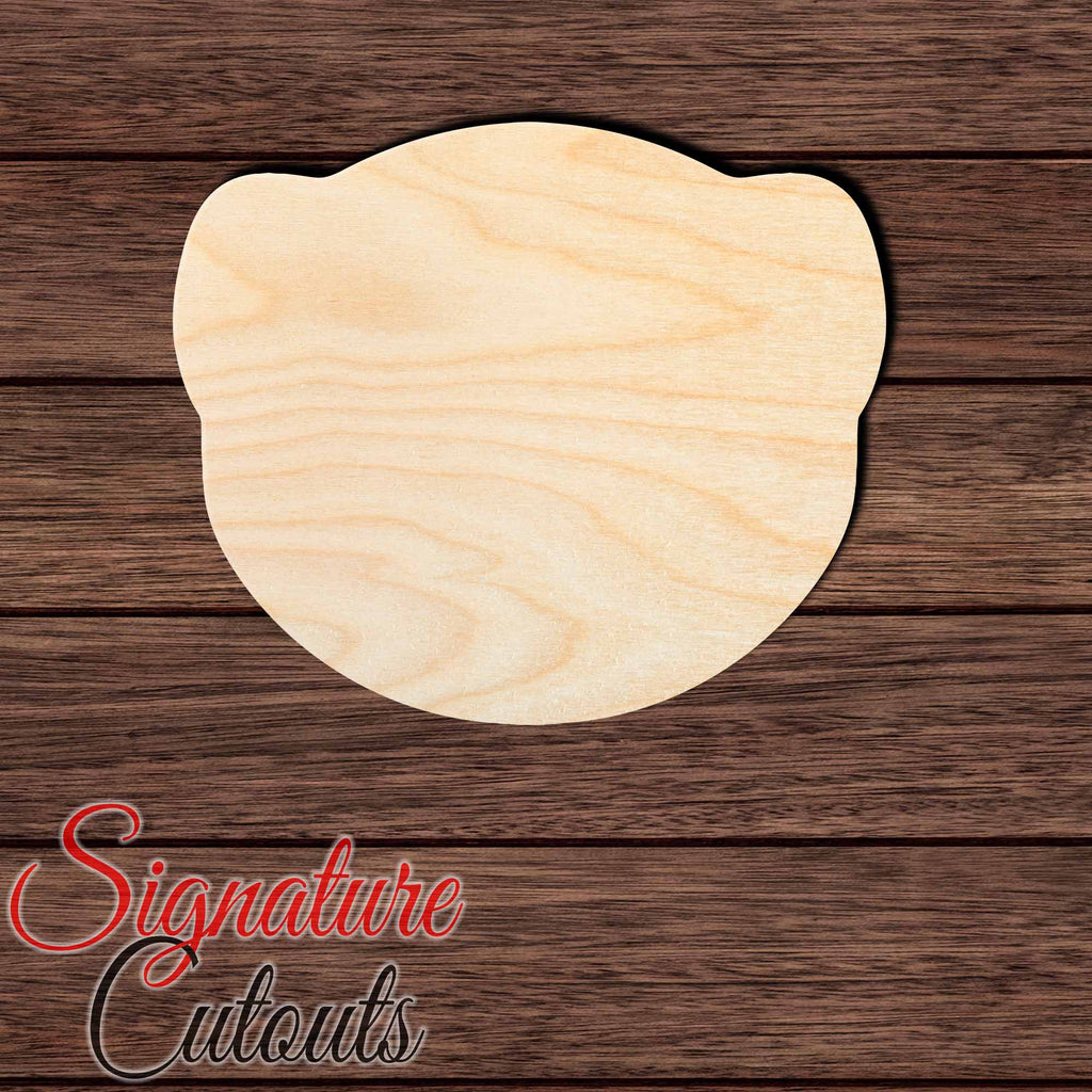 Ferret Head 001 Shape Cutout in Wood Craft Shapes & Bases Signature Cutouts