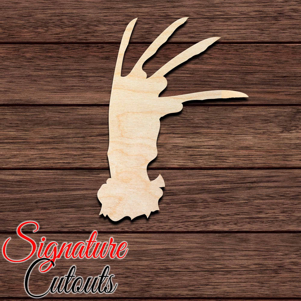 Freddy Krueger Glove 001 Shape Cutout Craft Shapes & Bases Signature Cutouts