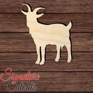 Goat 003 Shape Cutout in Wood Craft Shapes & Bases Signature Cutouts