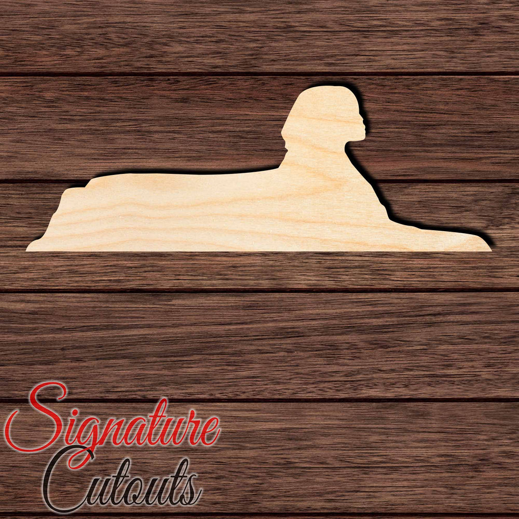 Great Sphinx of Giza 001 Shape Cutout in Wood Craft Shapes & Bases Signature Cutouts