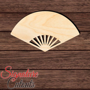 Hand Fan 001 Shape Cutout in Wood Craft Shapes & Bases Signature Cutouts