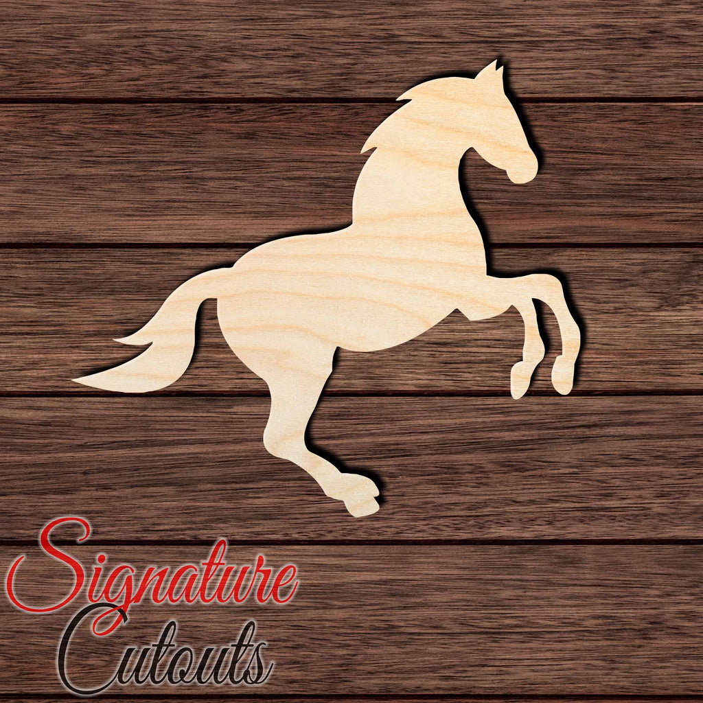 Horse 024 Shape Cutout in Wood Craft Shapes & Bases Signature Cutouts