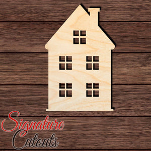 House 009 Shape Cutout in Wood Craft Shapes & Bases Signature Cutouts