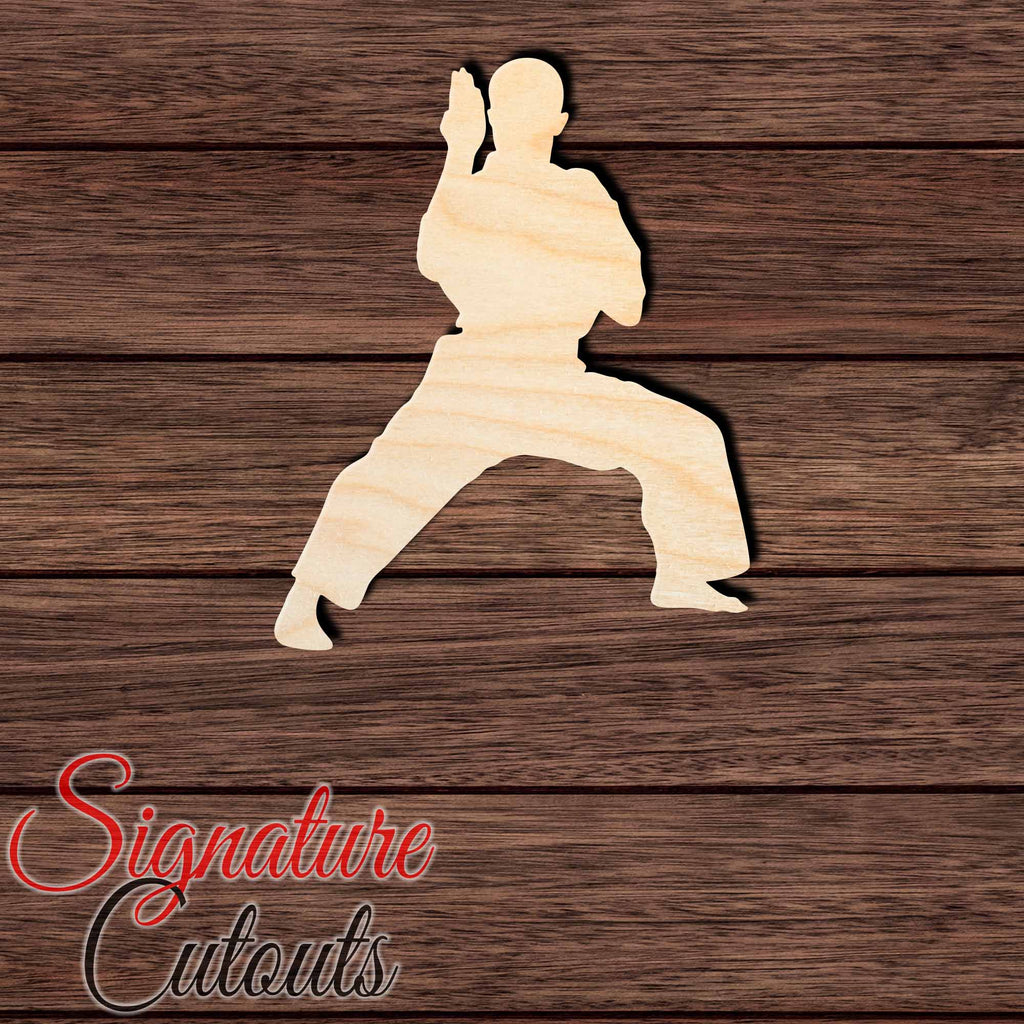 Karate Kid 001 Shape Cutout in Wood Craft Shapes & Bases Signature Cutouts