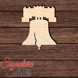 Liberty Bell Shape Cutout in Wood Craft Shapes & Bases Signature Cutouts
