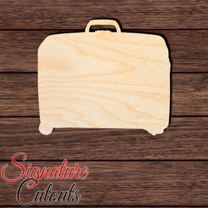 Luggage 001 Shape Cutout in Wood Craft Shapes & Bases Signature Cutouts