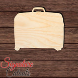 Luggage 001 Shape Cutout in Wood Craft Shapes & Bases Signature Cutouts