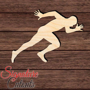Male Runner 002 Shape Cutout in Wood Craft Shapes & Bases Signature Cutouts