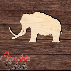 Mammoth 003 Shape Cutout in Wood Craft Shapes & Bases Signature Cutouts