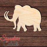 Mammoth 004 Shape Cutout in Wood Craft Shapes & Bases Signature Cutouts