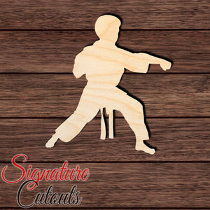 Martial Arts 002 Shape Cutout in Wood Craft Shapes & Bases Signature Cutouts