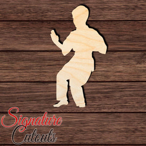 Martial Arts 003 Shape Cutout in Wood Craft Shapes & Bases Signature Cutouts