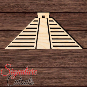 Mexico Pyramid 001 Shape Cutout in Wood Craft Shapes & Bases Signature Cutouts