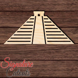 Mexico Pyramid 001 Shape Cutout in Wood Craft Shapes & Bases Signature Cutouts