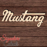 Mustang 003 Unfinished Shape Cutout