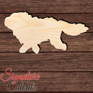 Newfoundland in action 004 Shape Cutout in Wood Craft Shapes & Bases Signature Cutouts