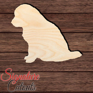 Newfoundland Puppy 001 Shape Cutout in Wood Craft Shapes & Bases Signature Cutouts