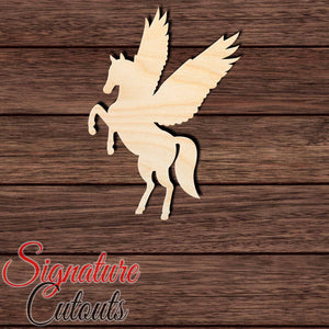 Pegasus 001 Shape Cutout in Wood Craft Shapes & Bases Signature Cutouts