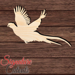 Pheasant 002 solid Shape Cutout in Wood Craft Shapes & Bases Signature Cutouts