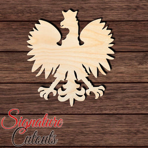 Poland Eagle Shape Cutout in Wood Craft Shapes & Bases Signature Cutouts