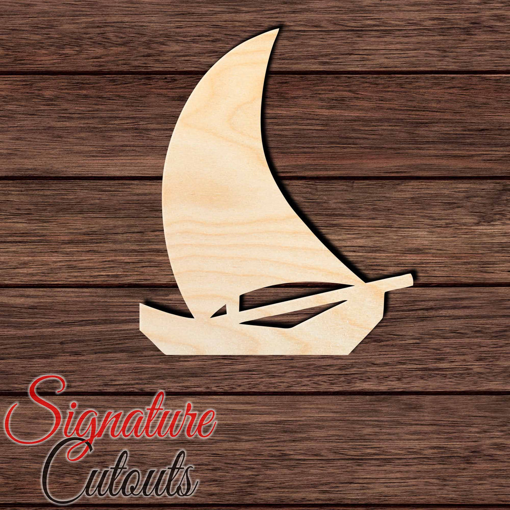 Polynesian-Style Outrigger Canoe Shape Cutout Craft Shapes & Bases Signature Cutouts