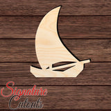 Polynesian-Style Outrigger Canoe Shape Cutout