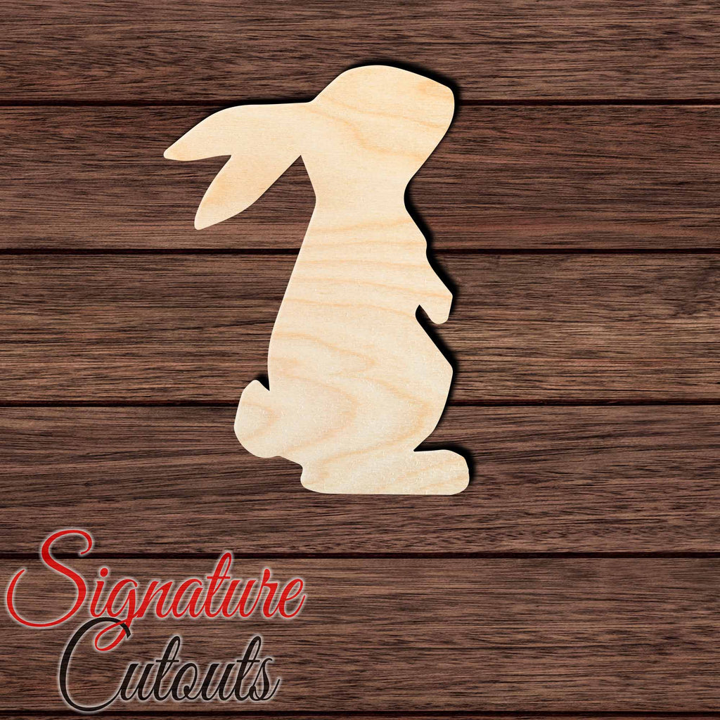 Rabbit 038 Shape Cutout in Wood Craft Shapes & Bases Signature Cutouts