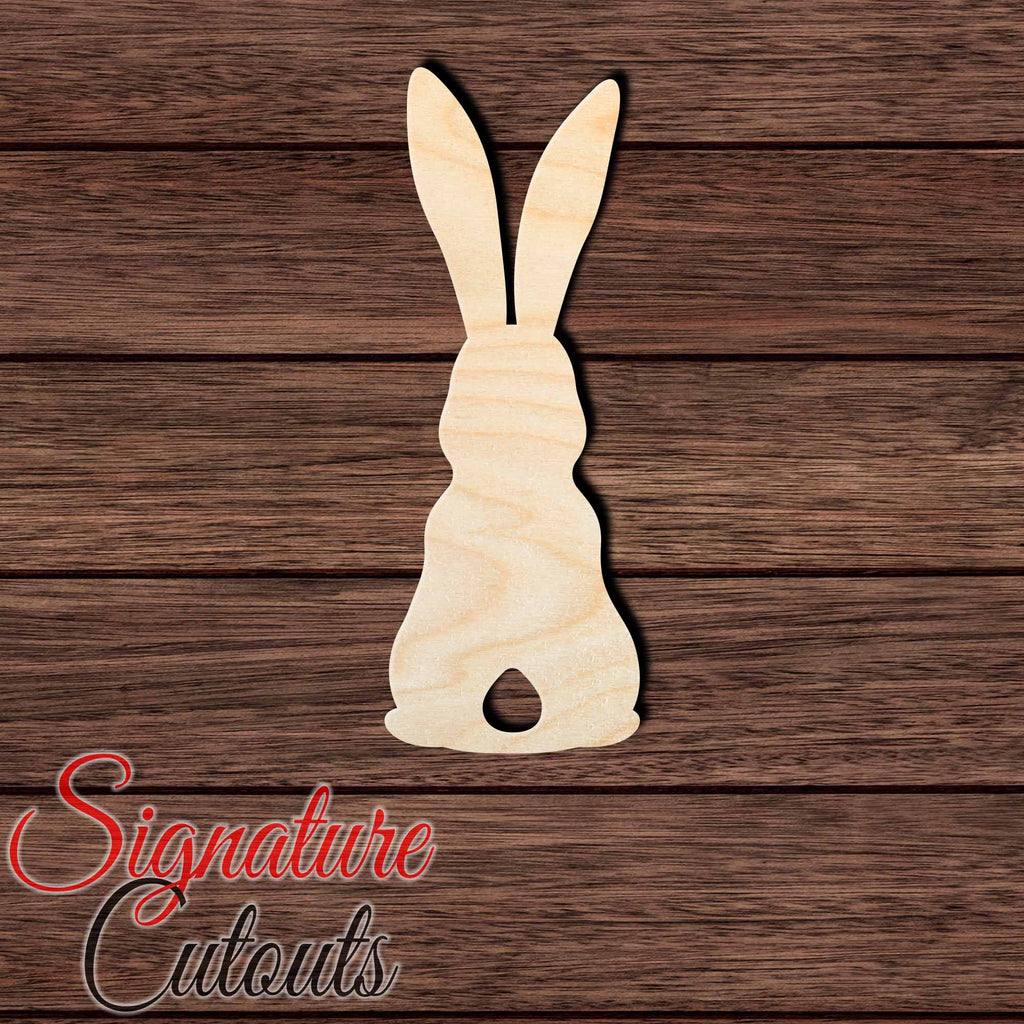 Rabbit 039 Shape Cutout in Wood Craft Shapes & Bases Signature Cutouts