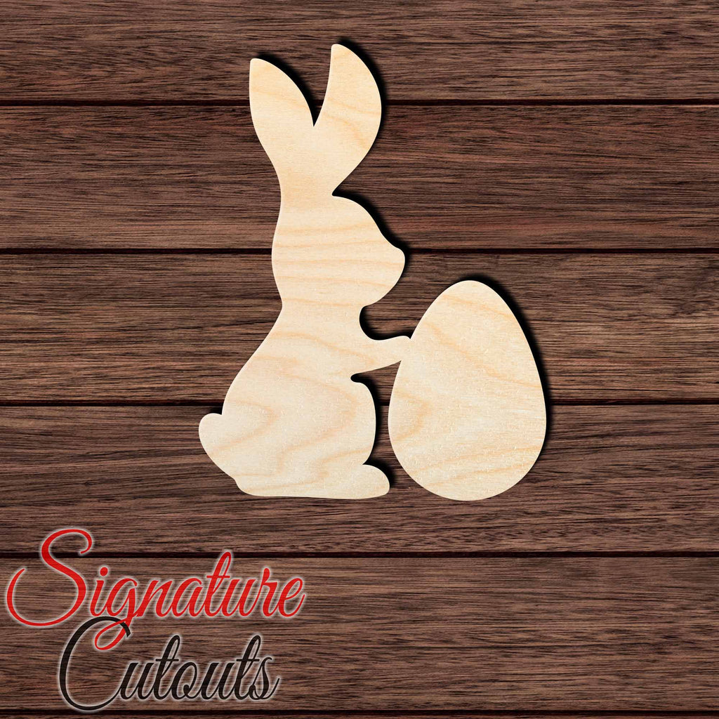 Rabbit 040 Shape Cutout in Wood Craft Shapes & Bases Signature Cutouts