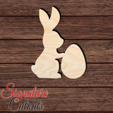Rabbit 040 Shape Cutout in Wood Craft Shapes & Bases Signature Cutouts
