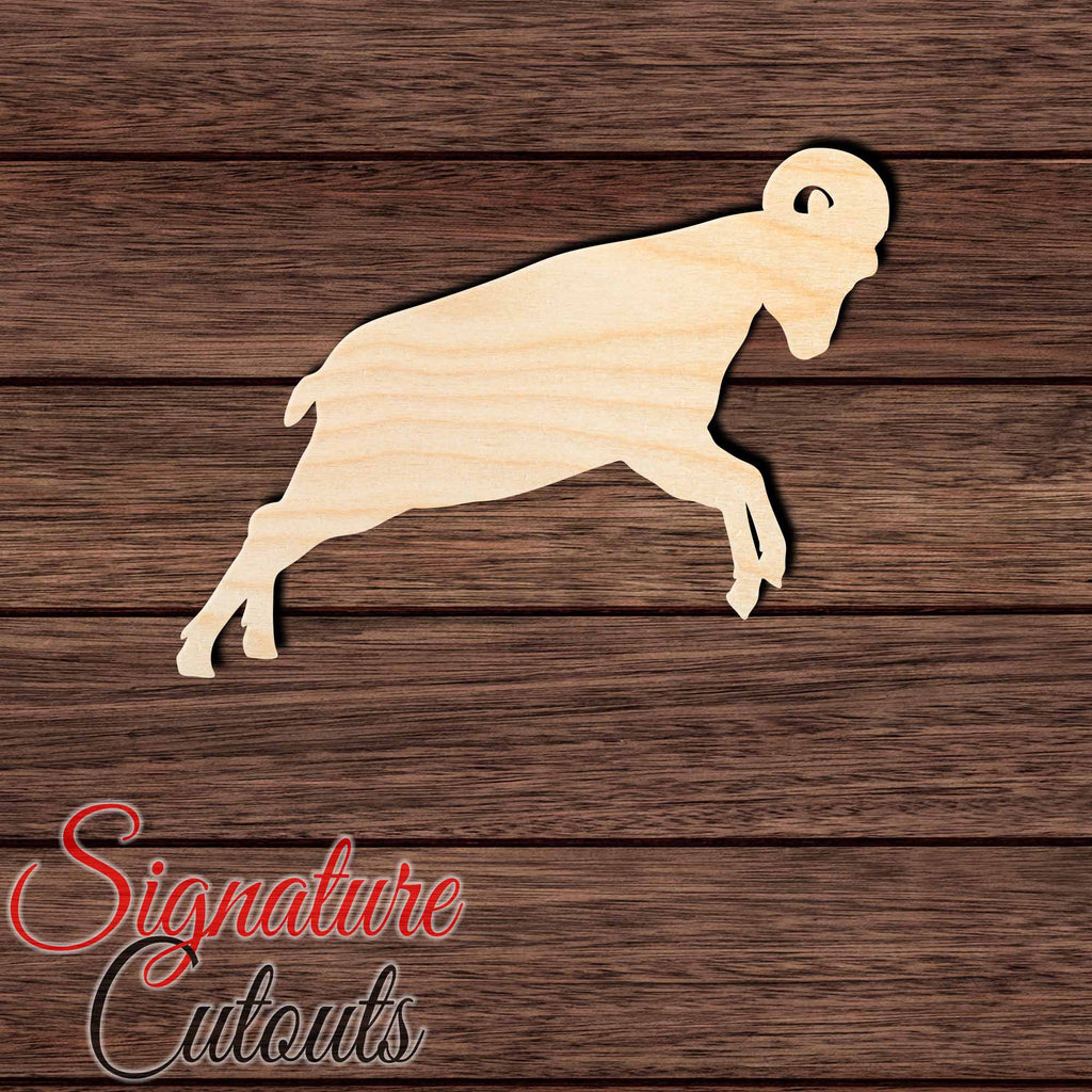 Ram 003 Shape Cutout in Wood Craft Shapes & Bases Signature Cutouts