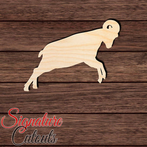 Ram 003 Shape Cutout in Wood Craft Shapes & Bases Signature Cutouts