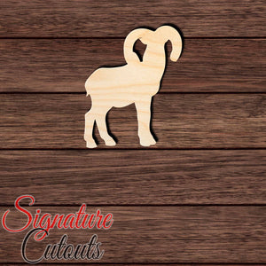Ram 004 Shape Cutout in Wood Craft Shapes & Bases Signature Cutouts