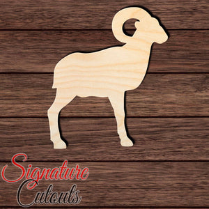 Ram 005 Shape Cutout in Wood Craft Shapes & Bases Signature Cutouts