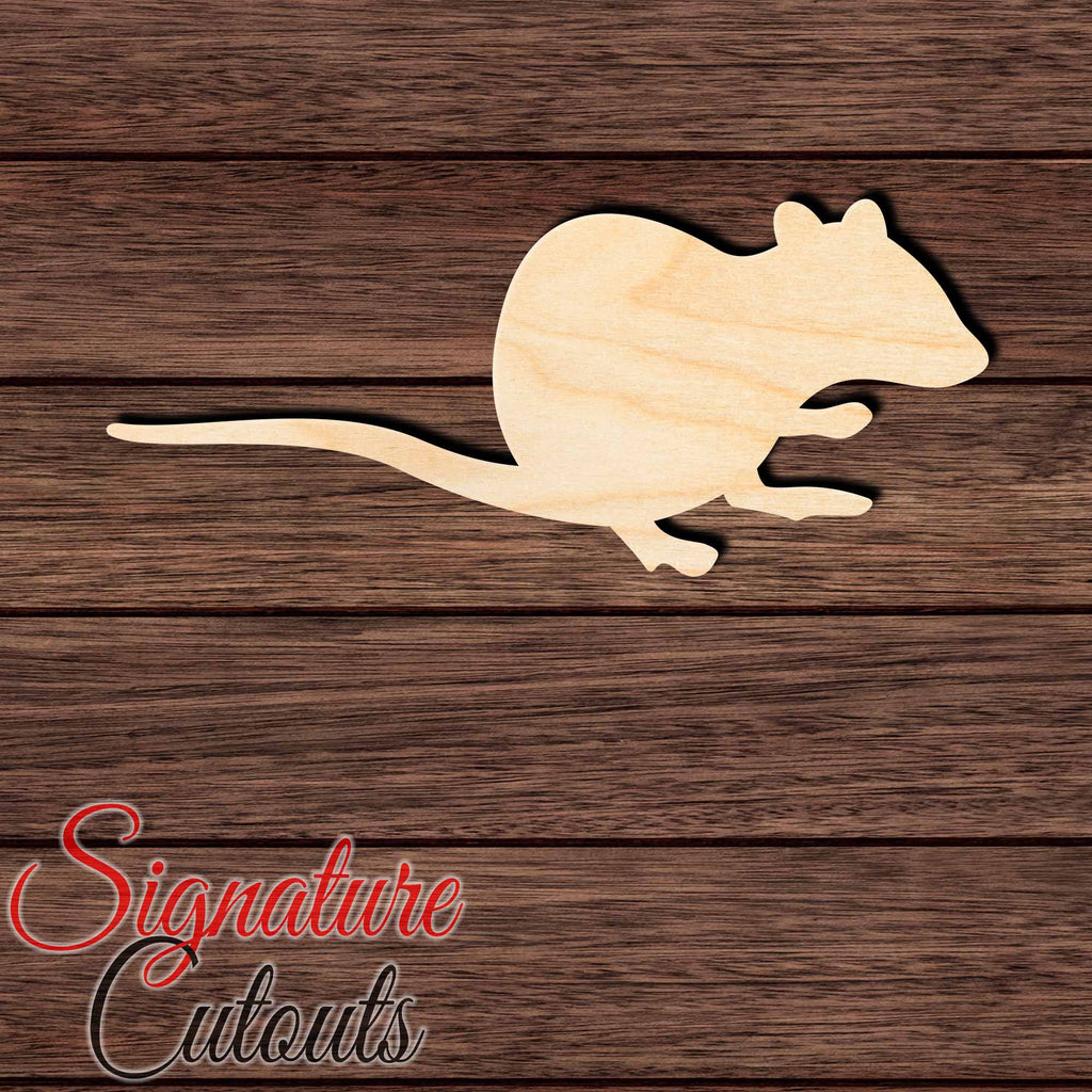 Rat 001 Shape Cutout in Wood Craft Shapes & Bases Signature Cutouts