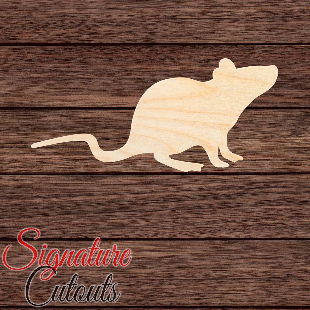 Rat 002 Shape Cutout in Wood Craft Shapes & Bases Signature Cutouts