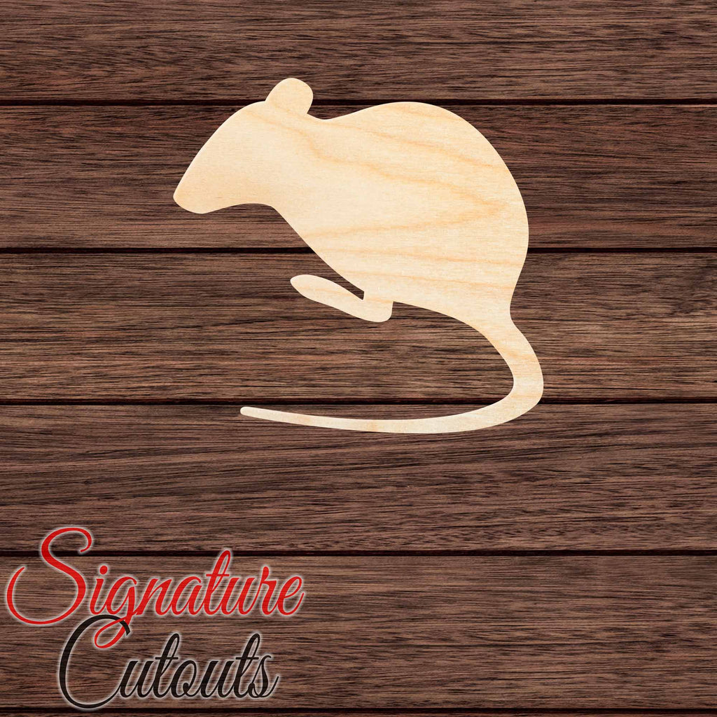 Rat 005 Shape Cutout in Wood Craft Shapes & Bases Signature Cutouts