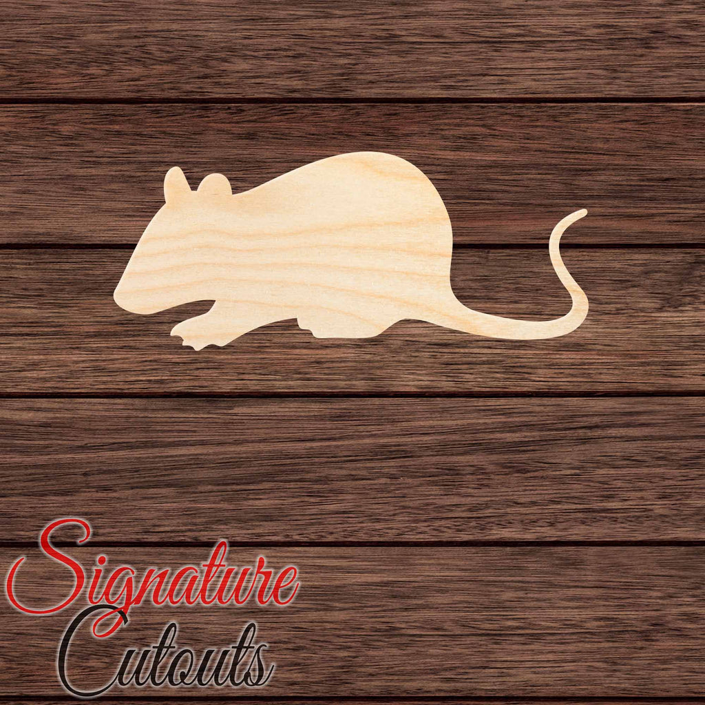 Rat 006 Shape Cutout in Wood Craft Shapes & Bases Signature Cutouts