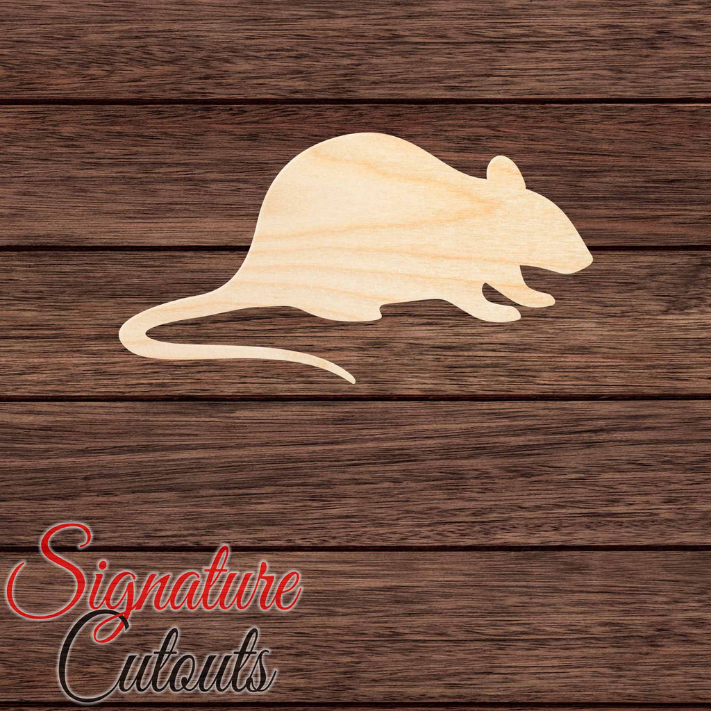 Rat 007 Shape Cutout in Wood Craft Shapes & Bases Signature Cutouts