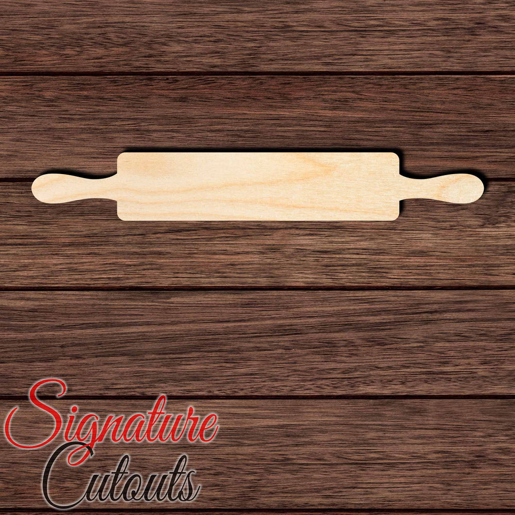 Rolling Pin 001 Shape Cutout in Wood Craft Shapes & Bases Signature Cutouts