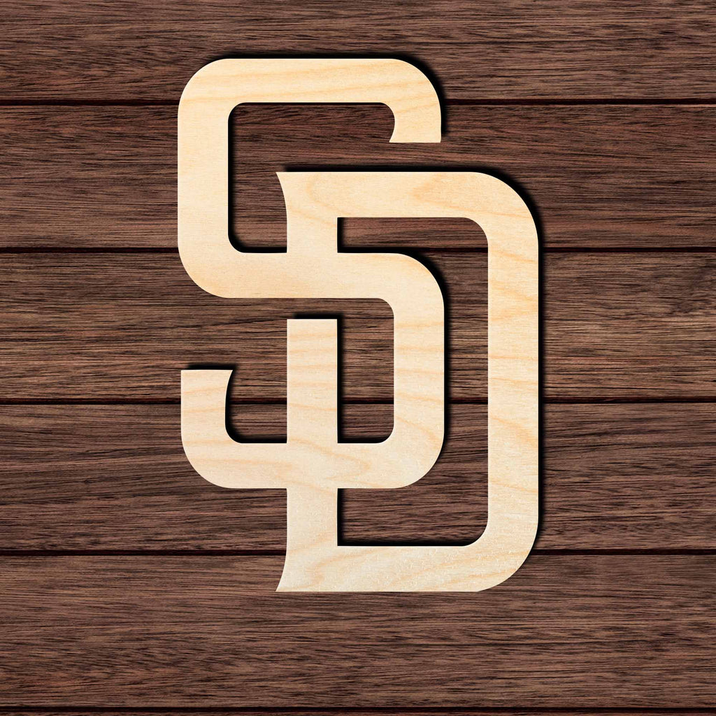 San Diego 001 Shape Cutout in Wood Craft Shapes & Bases Signature Cutouts