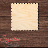 Scalloped Square 001 Shape Cutout